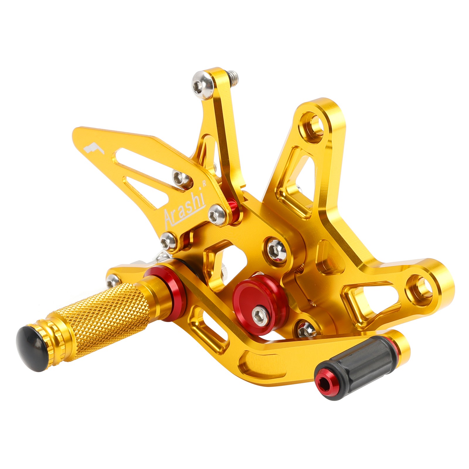 Racing Adjustable Rearsets Foot Pegs Gold For Kawasaki ZX6R ZX-6R 2021-2024 A