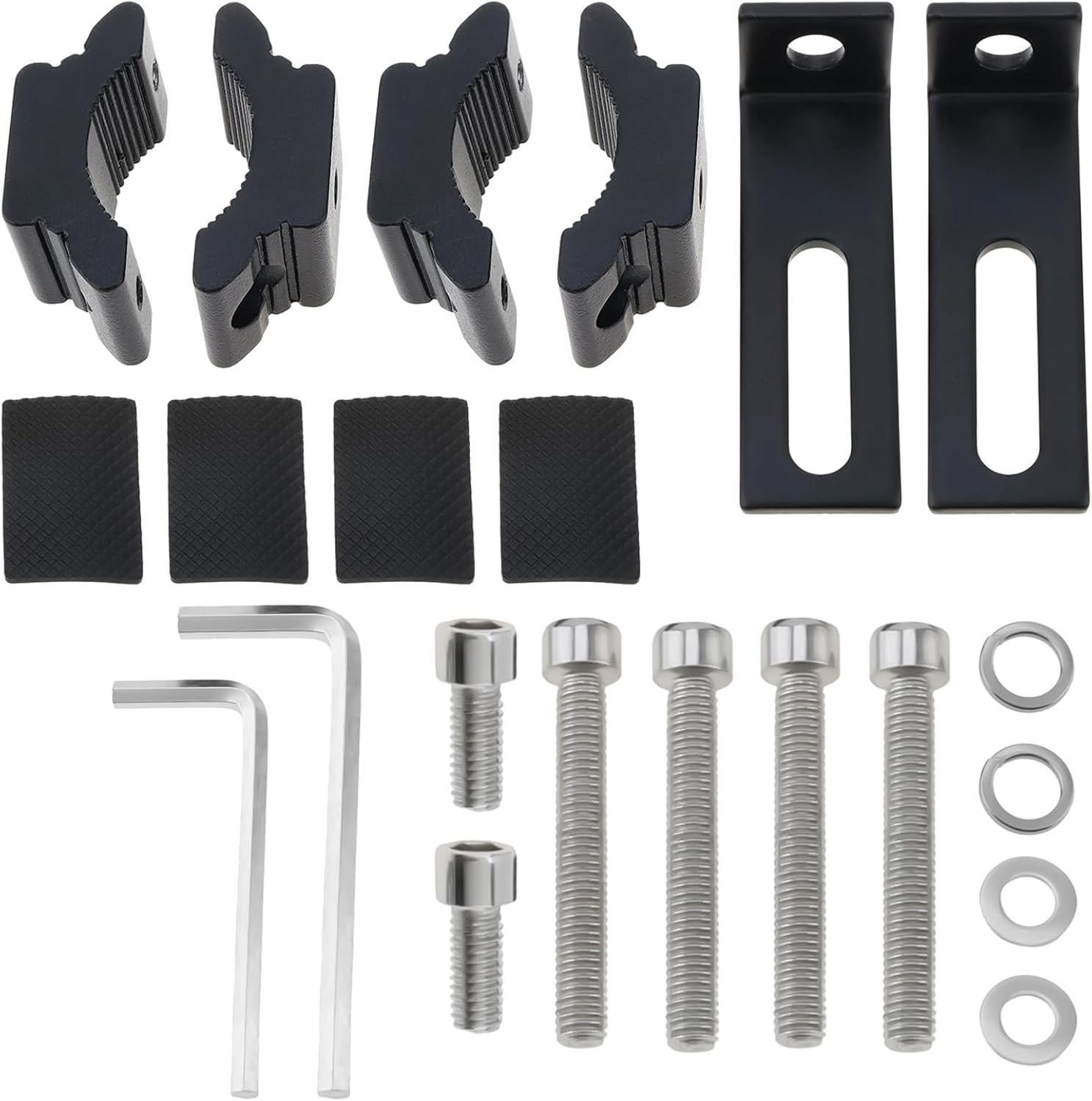 Light Bar Mount Brackets, Adjustable Spotlights Clamp (S), Aluminum ASize: Small
