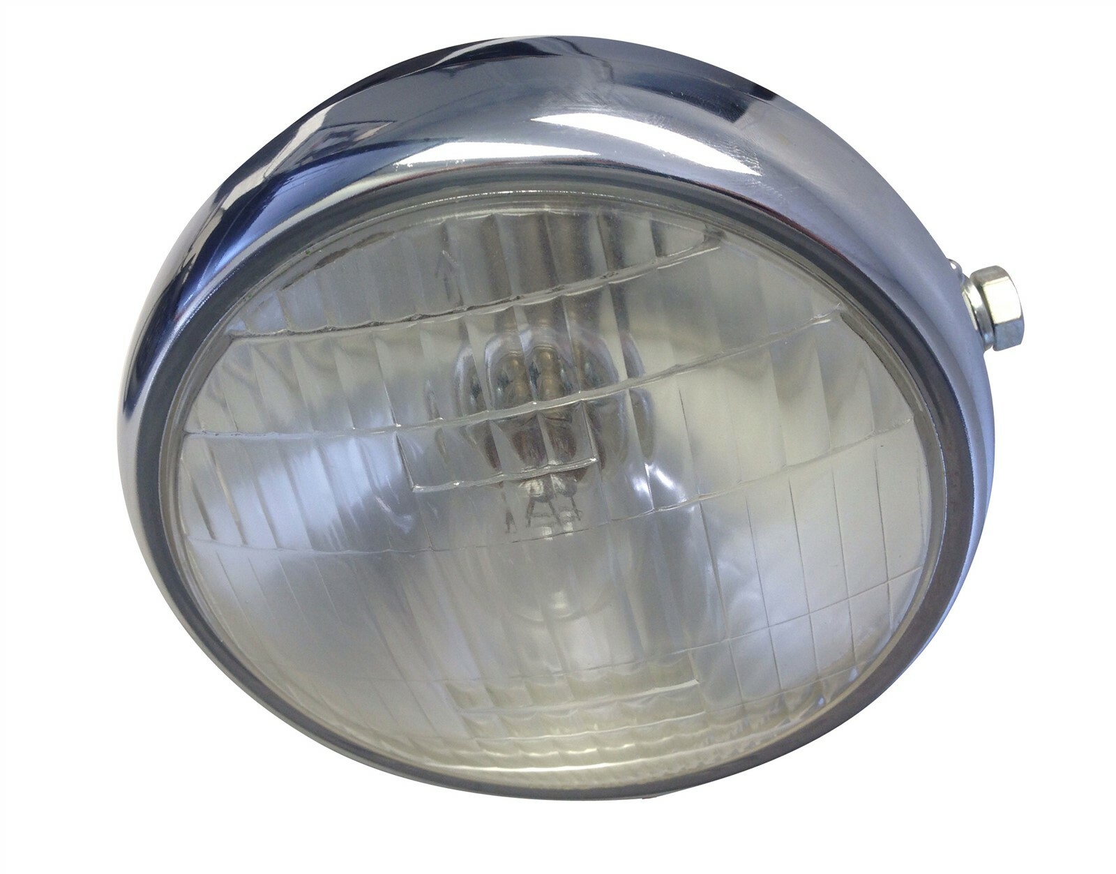 NEW! Chrome Headlamp for Sealed 6V 4020 Headlight Shell Motorcycles Vintage