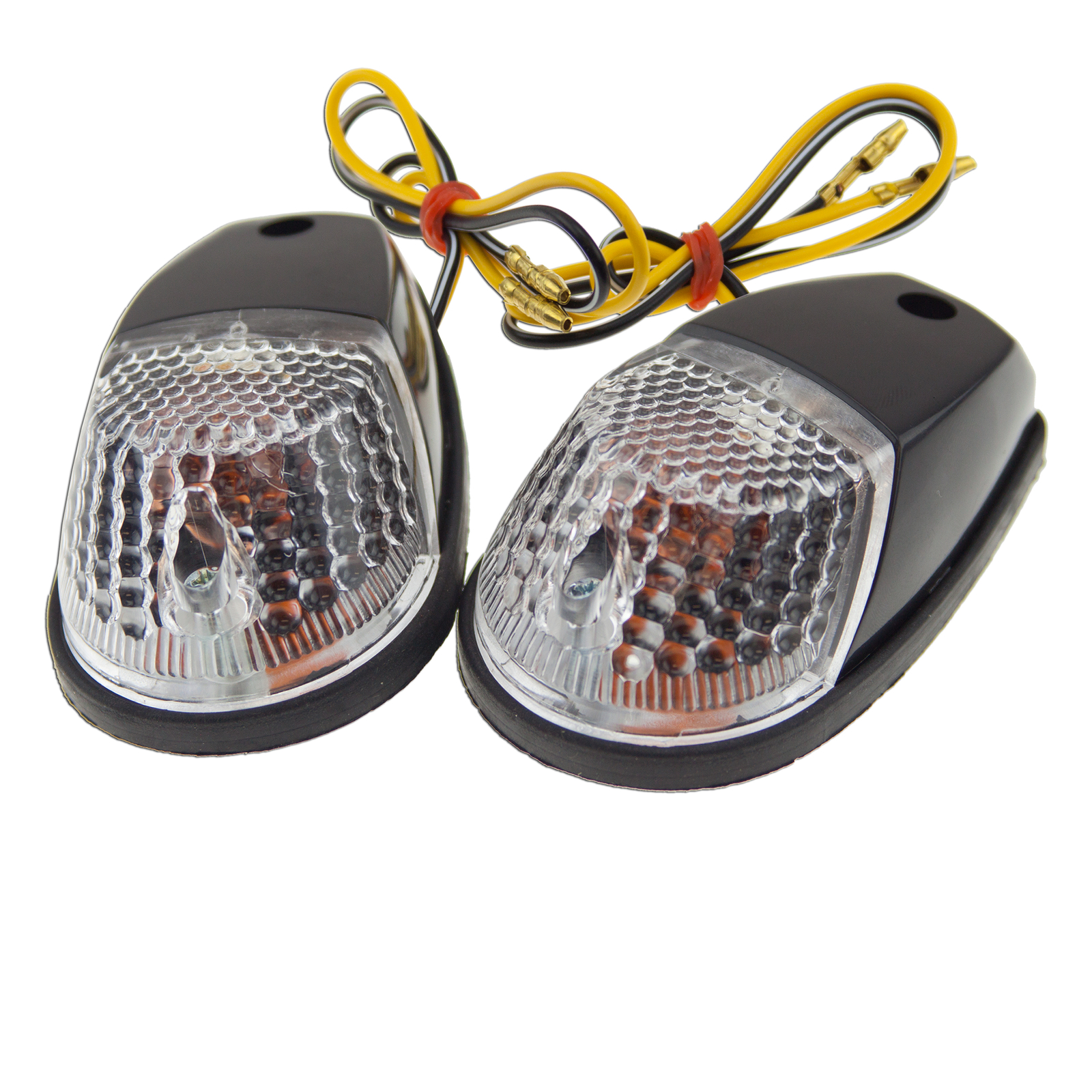 Surface Mount Light Chrome Universal Motorcycle Croc Turn Signal Marker
