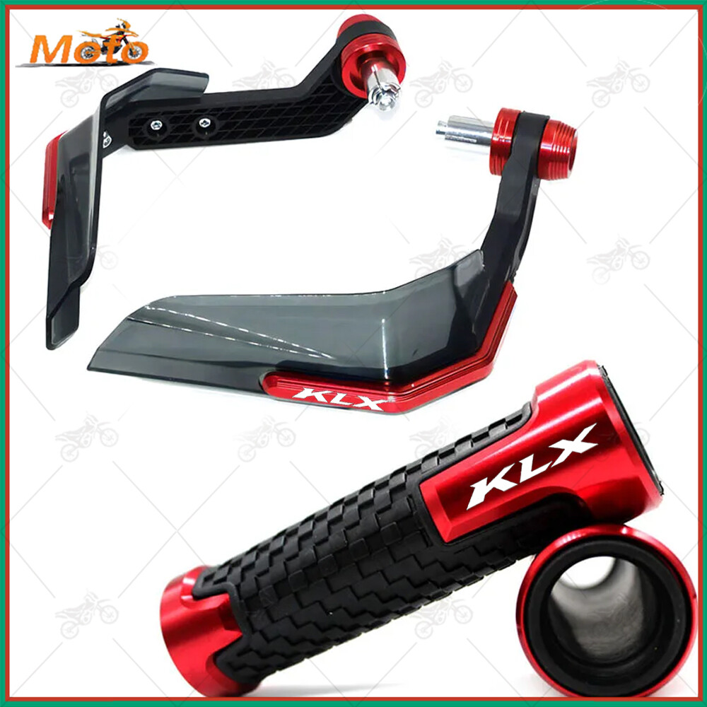 For KAWASAKI KLX CNC Handlebar Grips End Handguard Shield Hand Guard Protector