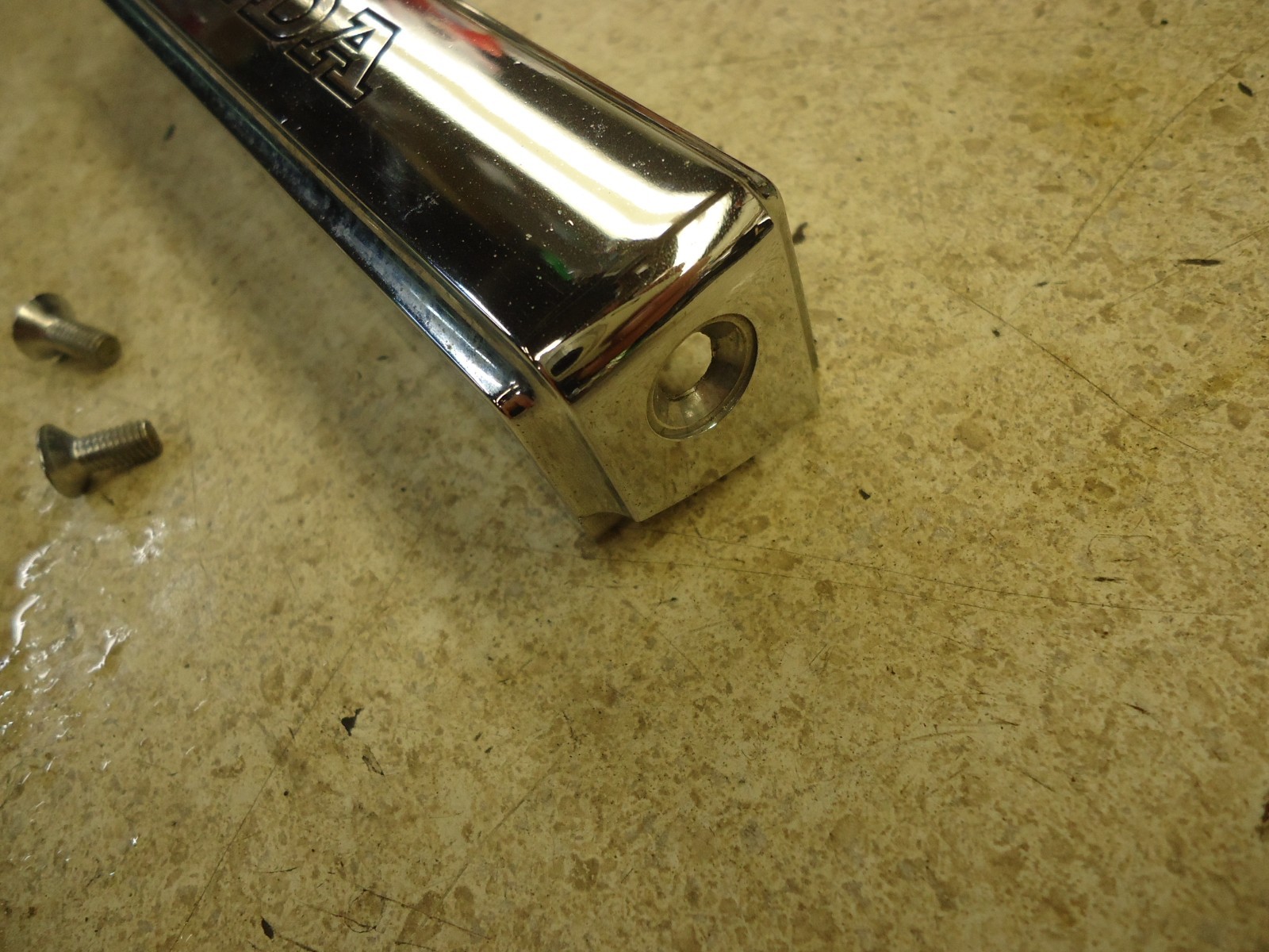 1985-1986 Honda Shadow VT 1100 VT1100 Trim Cover Front Fork emblem CHROME OEM 86