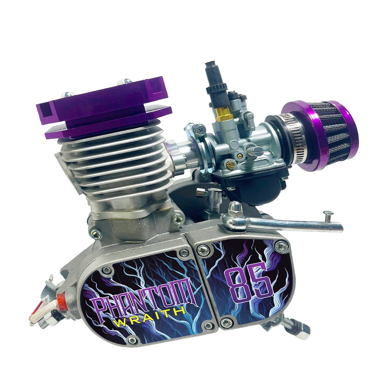 ZTMoto Phantom 85 Wraith – Complete 52mm Bore 2 Stroke Motorized Bicycle Engine