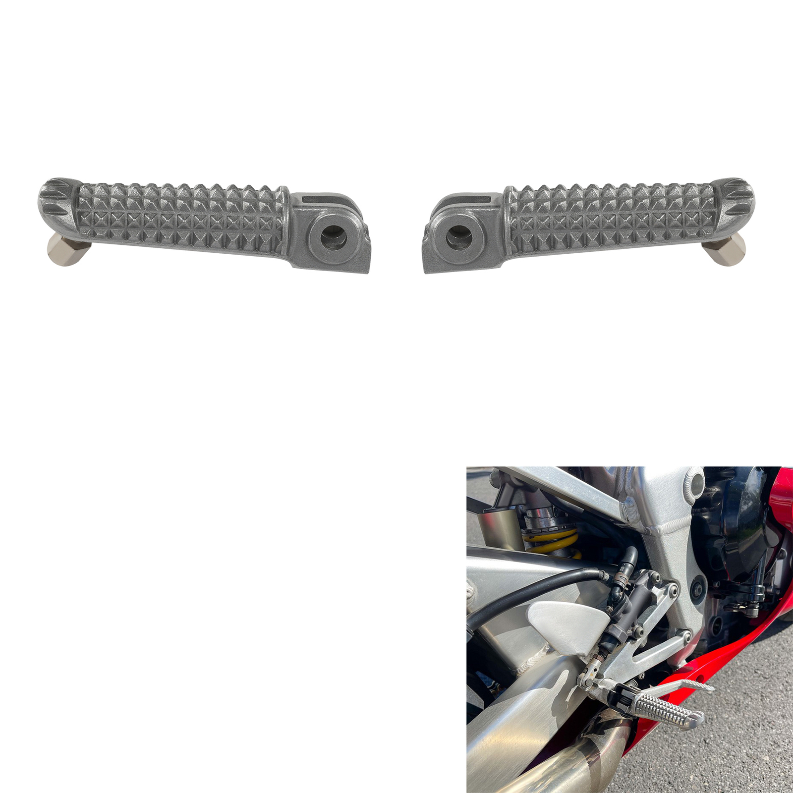 Front Footrest Foot pegs Rest Footpegs For YAMAHA YZF R1 R6 YZF600 600 R6S R 6 S