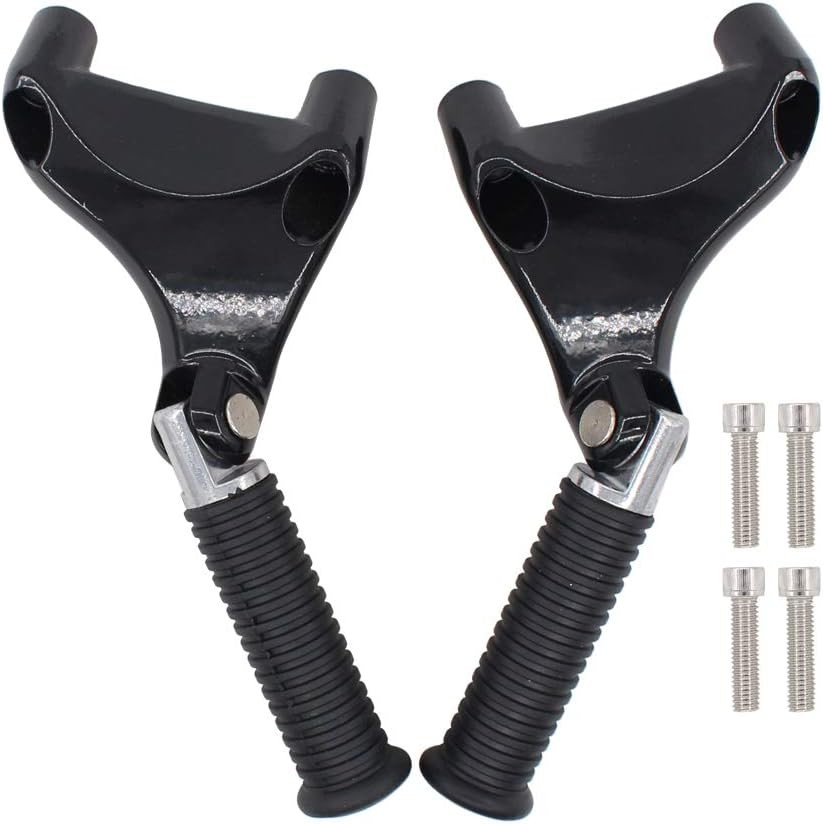 ApplianPar 1 Pair of Left & Right Passenger Rear Foot Pegs Rests Pedal Black
