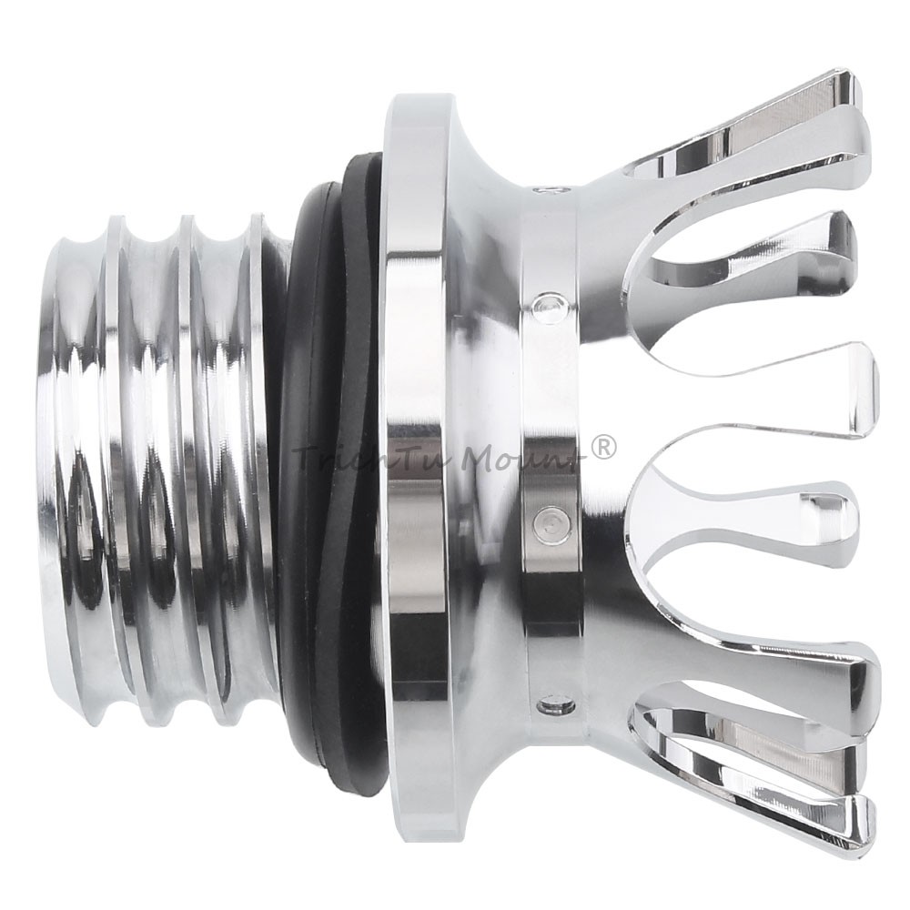 Chrome King Crown Style Fuel Tank Cap Gas Cap For Harley Sportster Touring Dyna