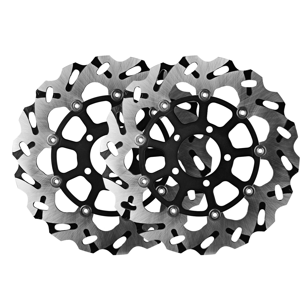 2pcs Front Brake Disc Rotor Fit For Suzuki GSXR 600 750 1000 GSX1400 GSX1300