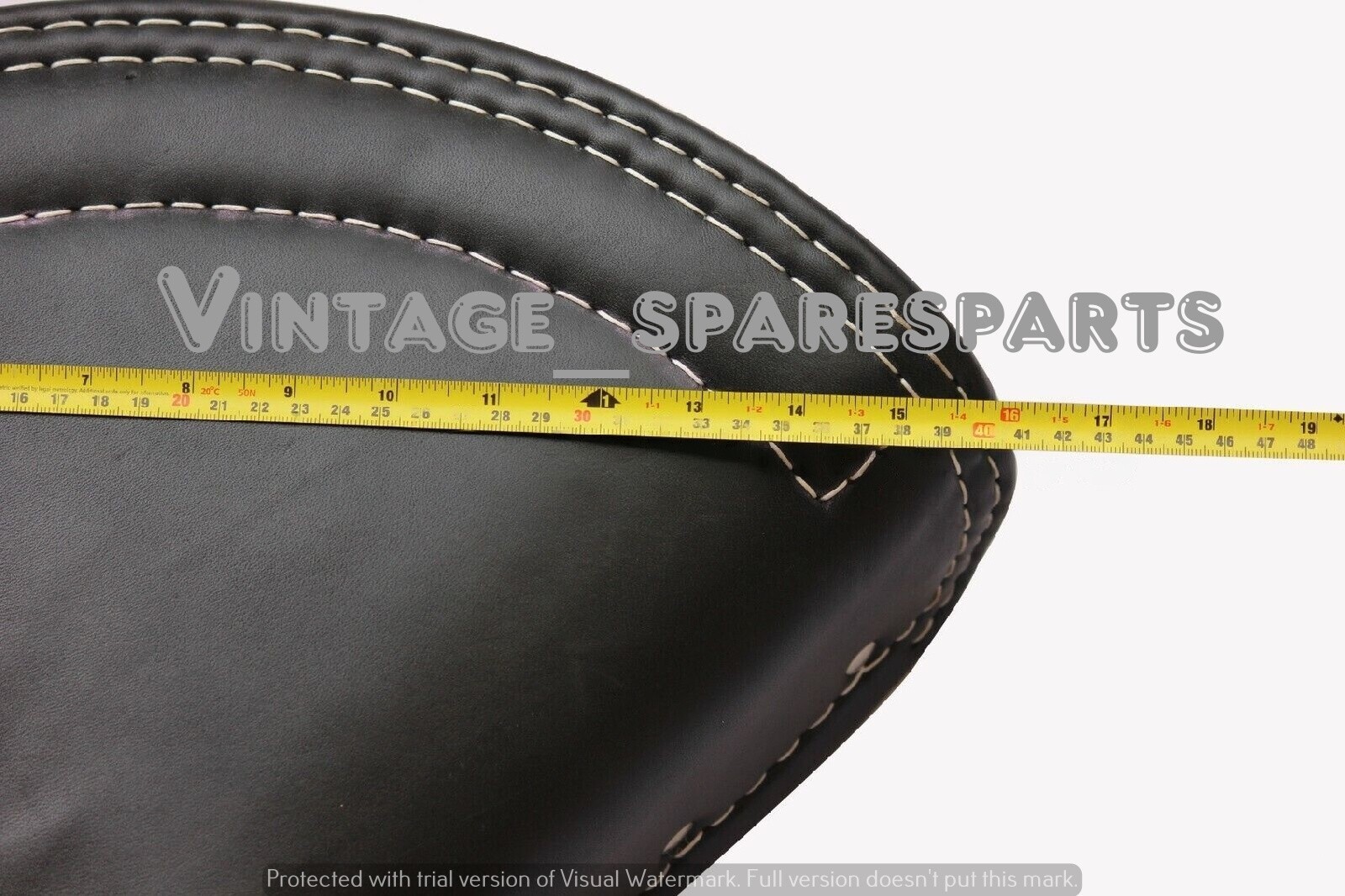 Lycett Black Leather Front Solo Seat Complete Bsa C11g