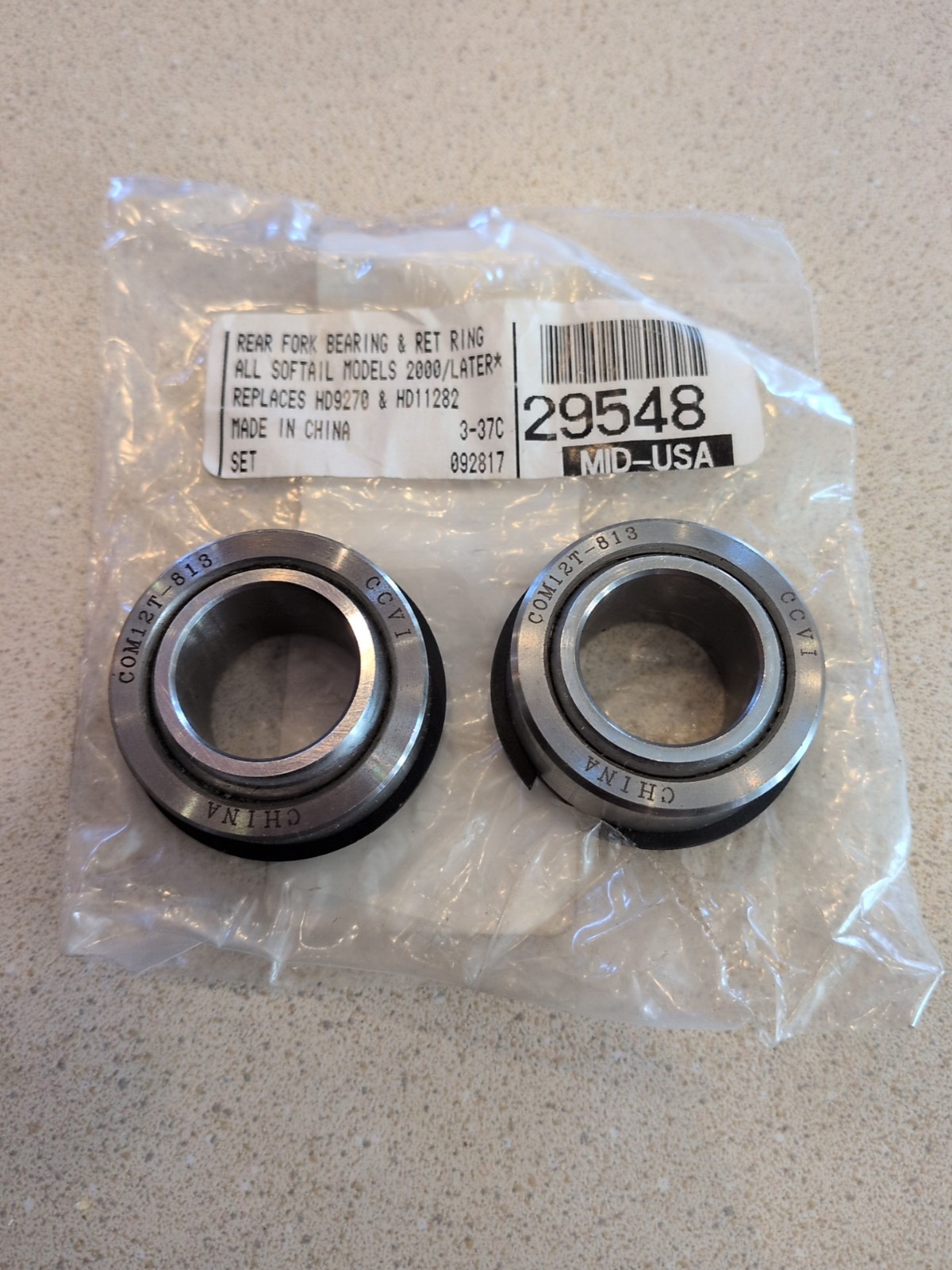 Harley 2000-later Softail Rear Swingarm Pivot Bearings Mid-USA 29548 PAIR