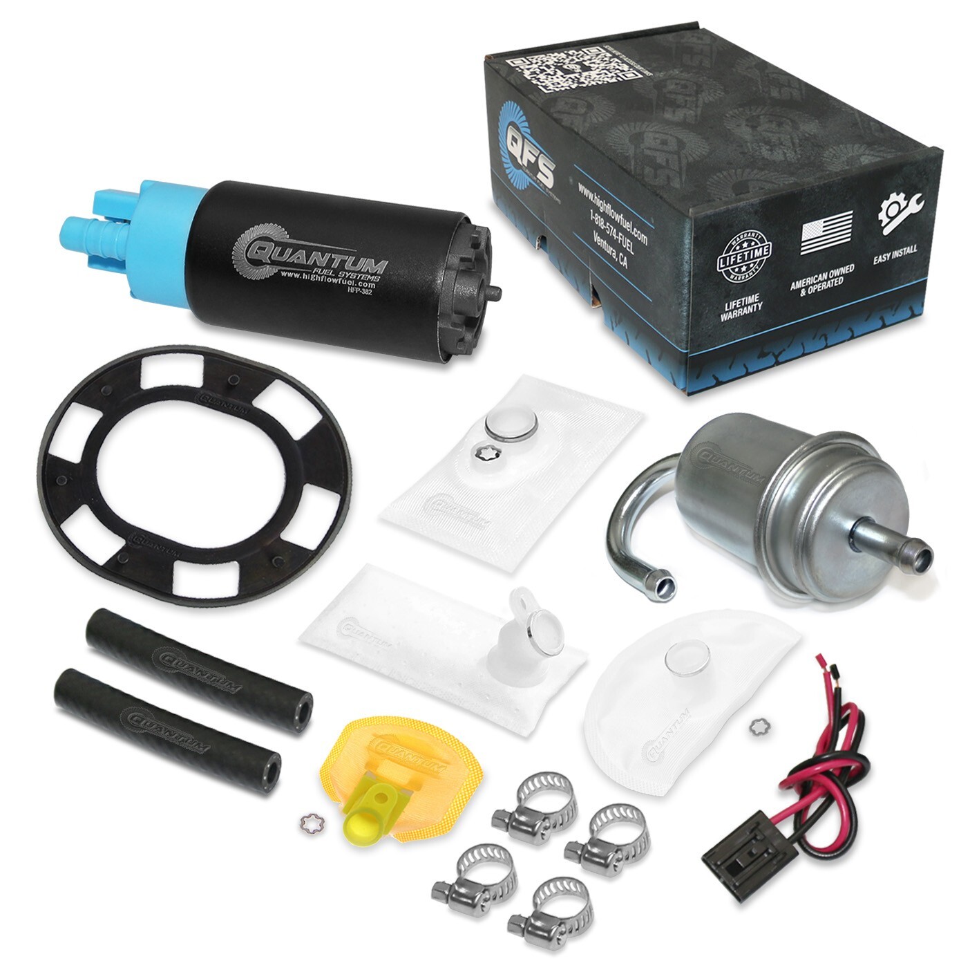 QFS Fuel Pump +Filter +Tank Seal for 1998-2018 Honda VFR800 ST1300 16700-MCW-D02