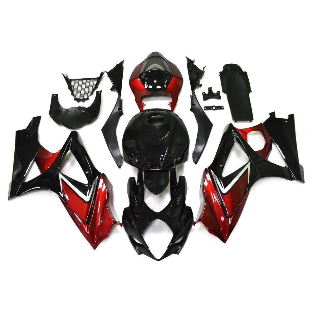 Black Red Fairings for 2007 2008 Suzuki GSXR1000 K7 Bodywork Injection Body Kit