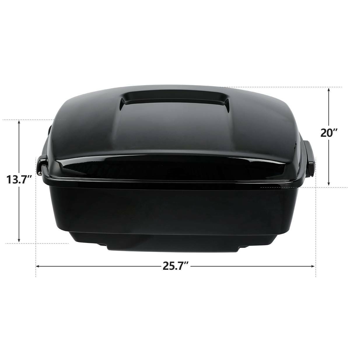 King Painted Trunk Pad Mount Rack Plate Fit For Harley Street Glide 2014-UP