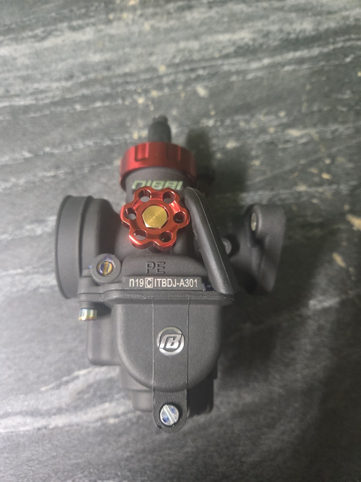 Nibbi PE 19mm Carburetor Black Red Cap N19 C Itbca New Open Box