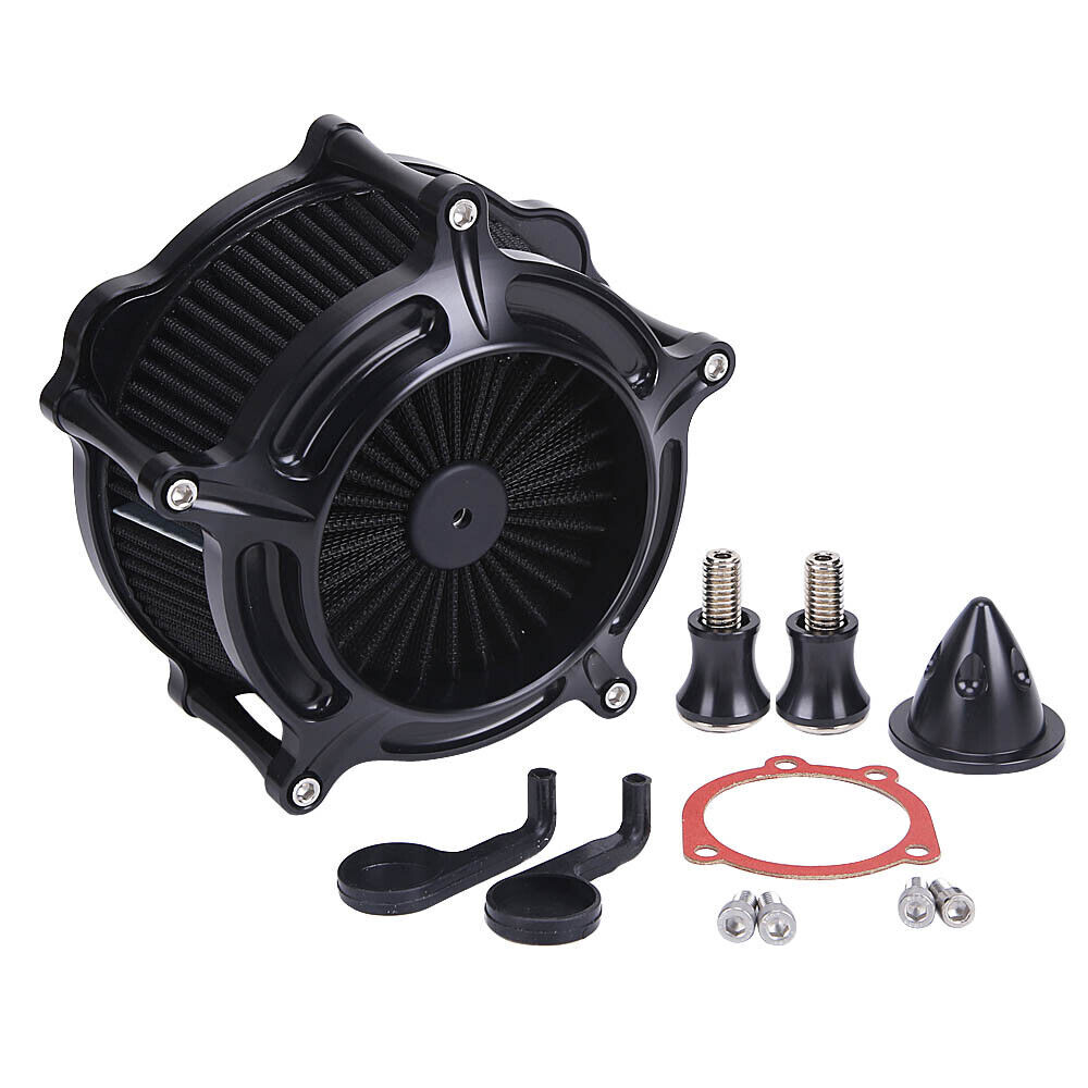 Black Spike Air Cleaner Intake Filters For Harley Sportster 883 XL883 1200 91-22