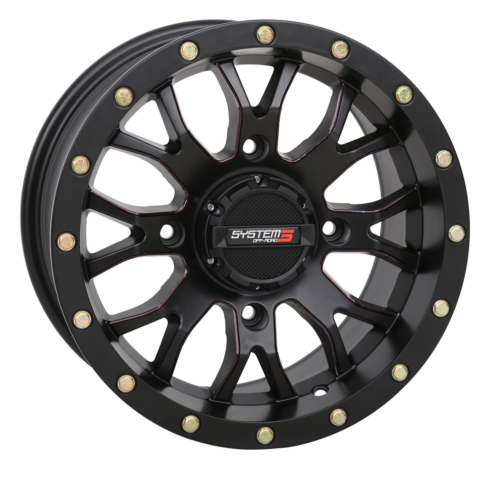 System 3 ST3 Wheel – 14X7 5+2 (+30mm) 4/156 – Matte Black 14S3-1156
