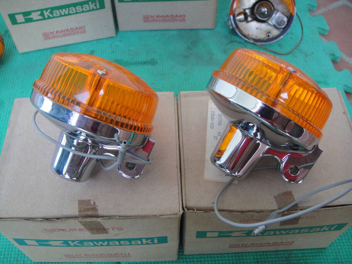 KAWASAKI Genuine KZ1000 KZ650 KZ400 Mach III Turn Signal Lamp Set 23040-029