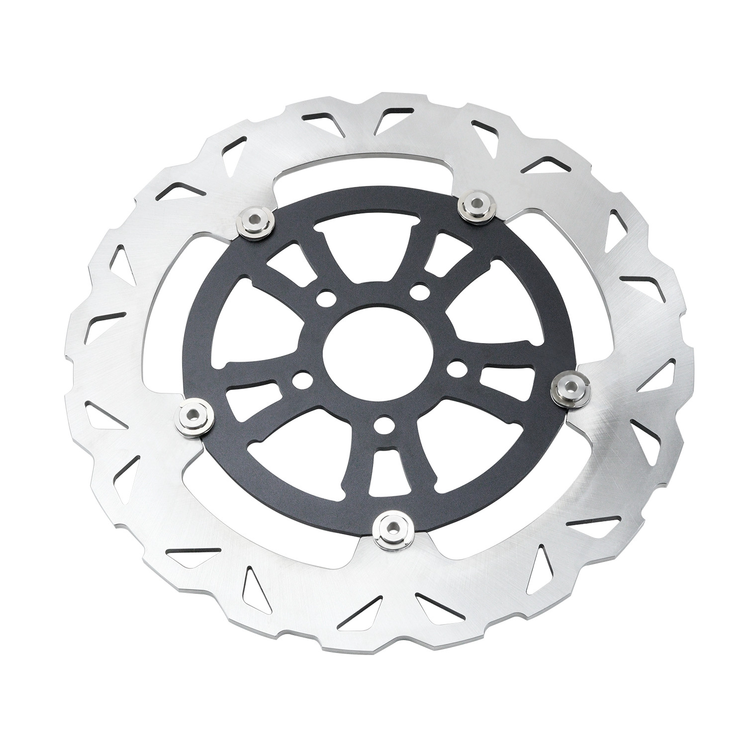 1 Set 12.6” Floating Black Front Brake Rotor for Harley 2024-later FLHX FLTRX