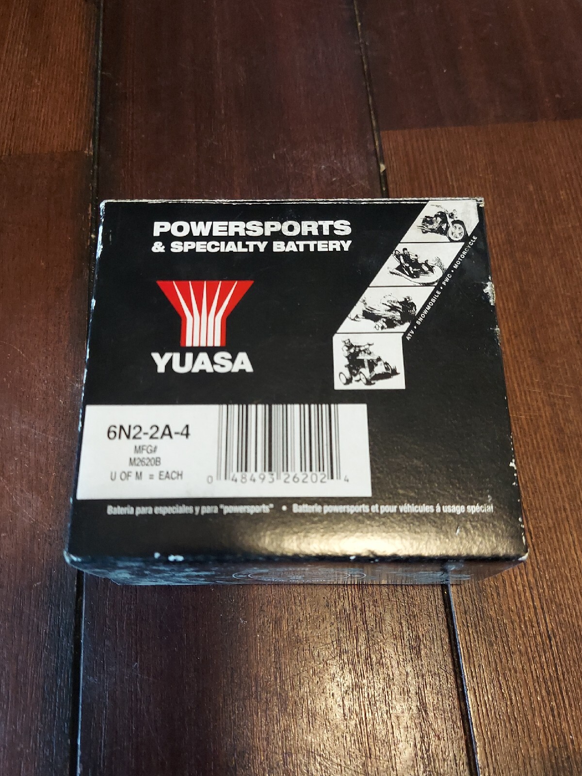 Yuasa Battery 6N2-2A-4 Conventional Acid Sold Separately YUAM2620B