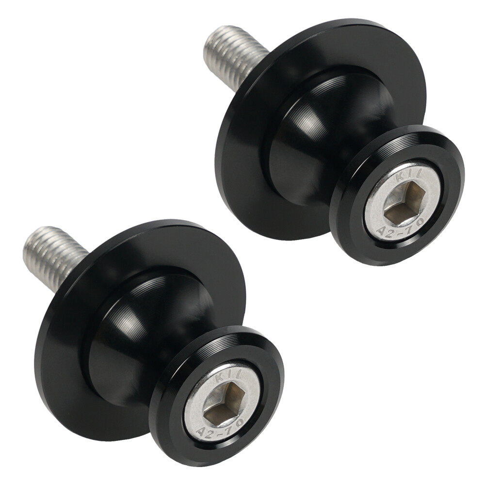 8mm M8x1.25 Swing Arm Spools Slider For Kawasaki ZX-6R ZX-10R Z800 Z1000 Z1000SX