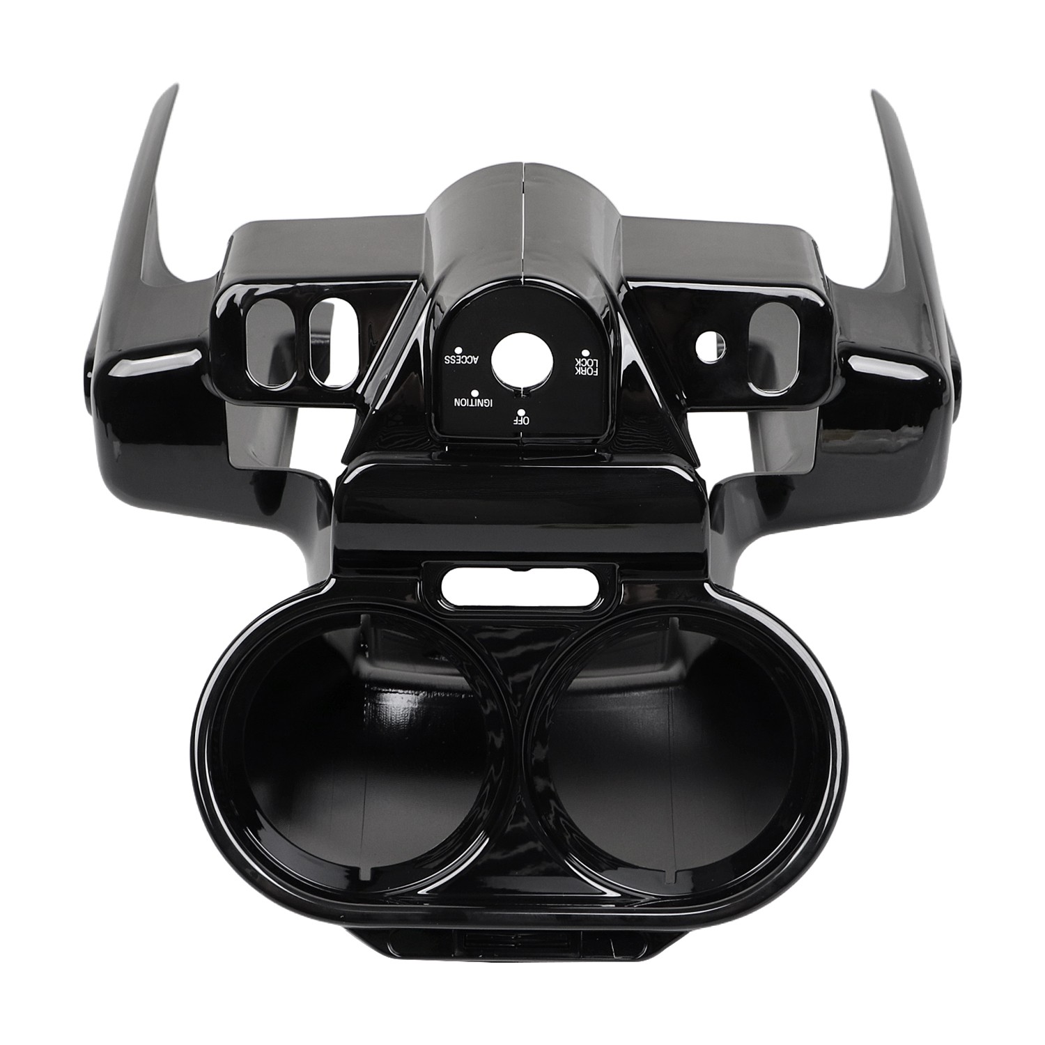 Top Gauge Cover Instrument Housing Ignition Switch Panel For Harley Road Glide