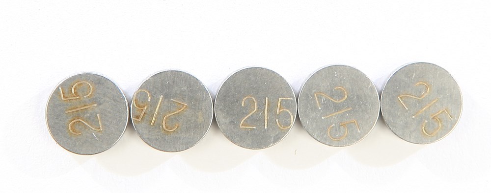 K&L Supply – 13-6742 – 7.50mm Valve Shim Refill, 2.15mm (5 Pack)