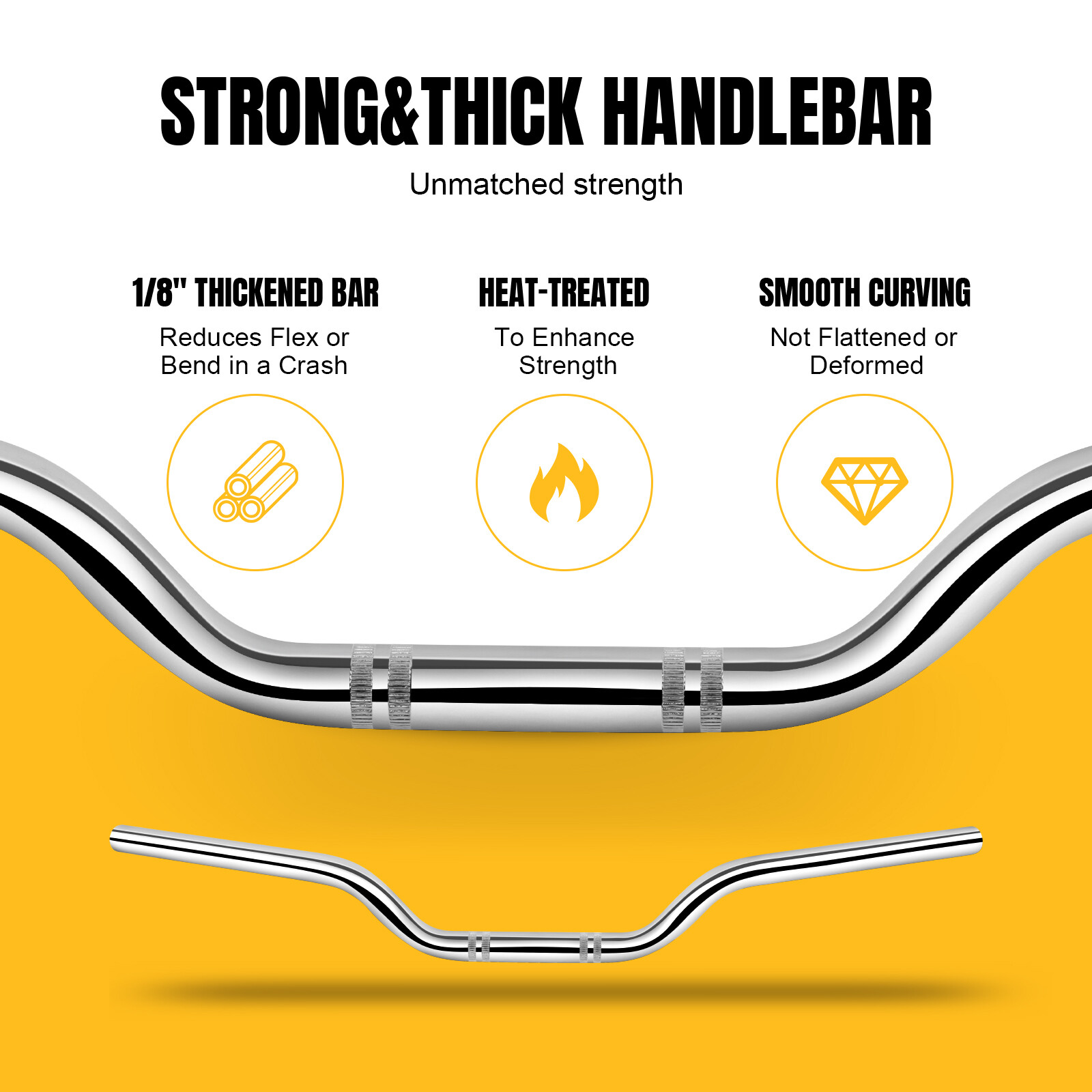 1″ Motorcycle Tracker Handlebar Drag Bar For Harley Softail Dyna Sportster XL883