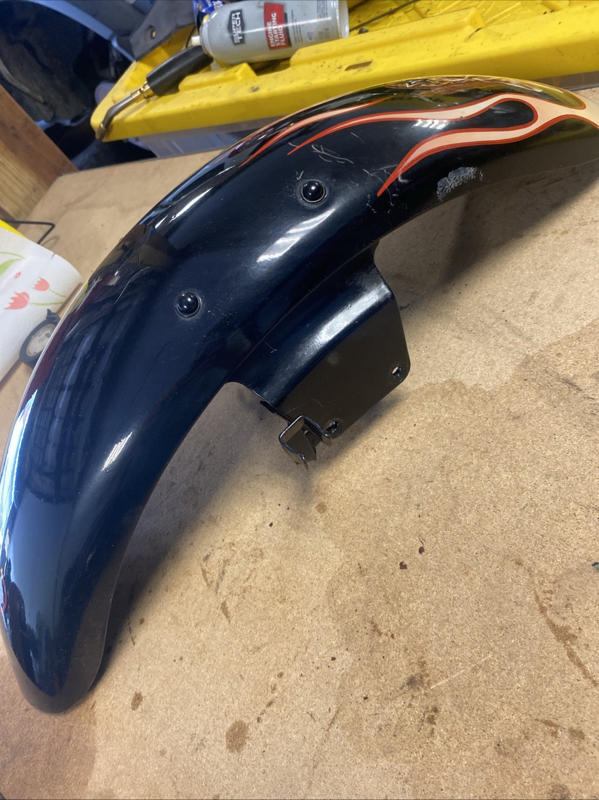 1987 (87-96) Honda Shadow VT1100C VT1100 Front Fender Hand Painted Scratched