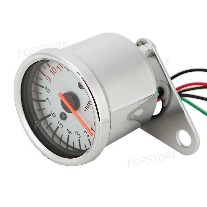 Motorcycle Tachometer with Multi-Color LED Backlight Customization
