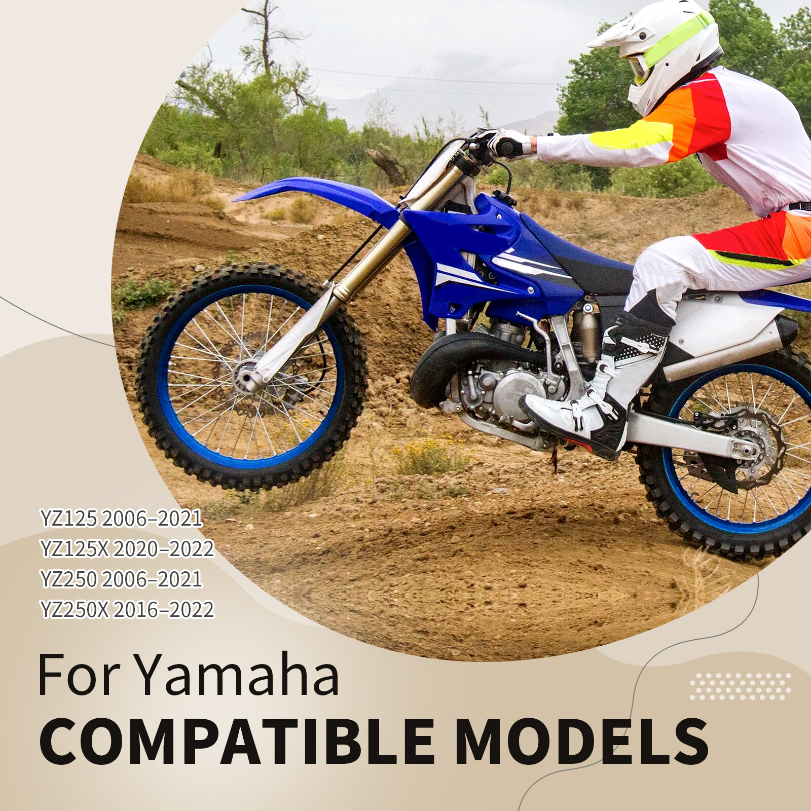 2x Blue Radiator Louvers Guards For Yamaha YZ125 YZ125X YZ250 YZ250X 2006-2022