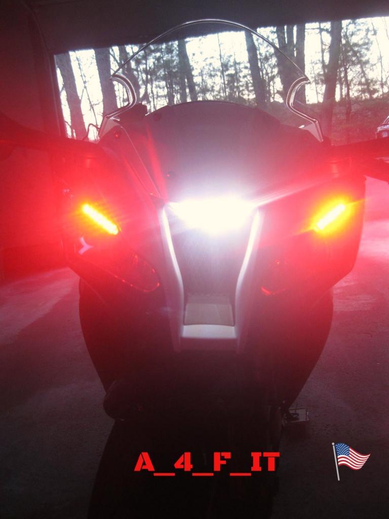 Motorcycle ATV Car Rear Tail Light Brake Running Flash LED Lights Red USA