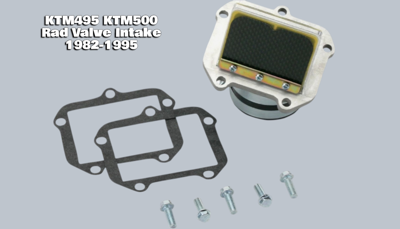 KTM495 KTM500 KTM 495 500 Intake Manifold Boyesen Rad Valve 1982-1995 NEW!