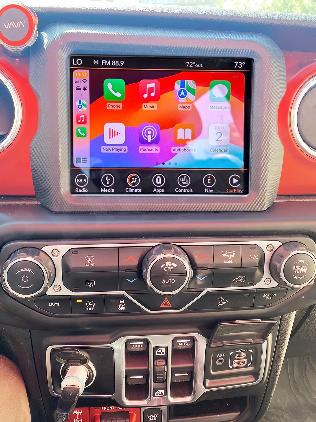 For Jeep Wrangler Rubicon Sahara 2015-2021 Android15 Carplay Radio Stereo GPS BT