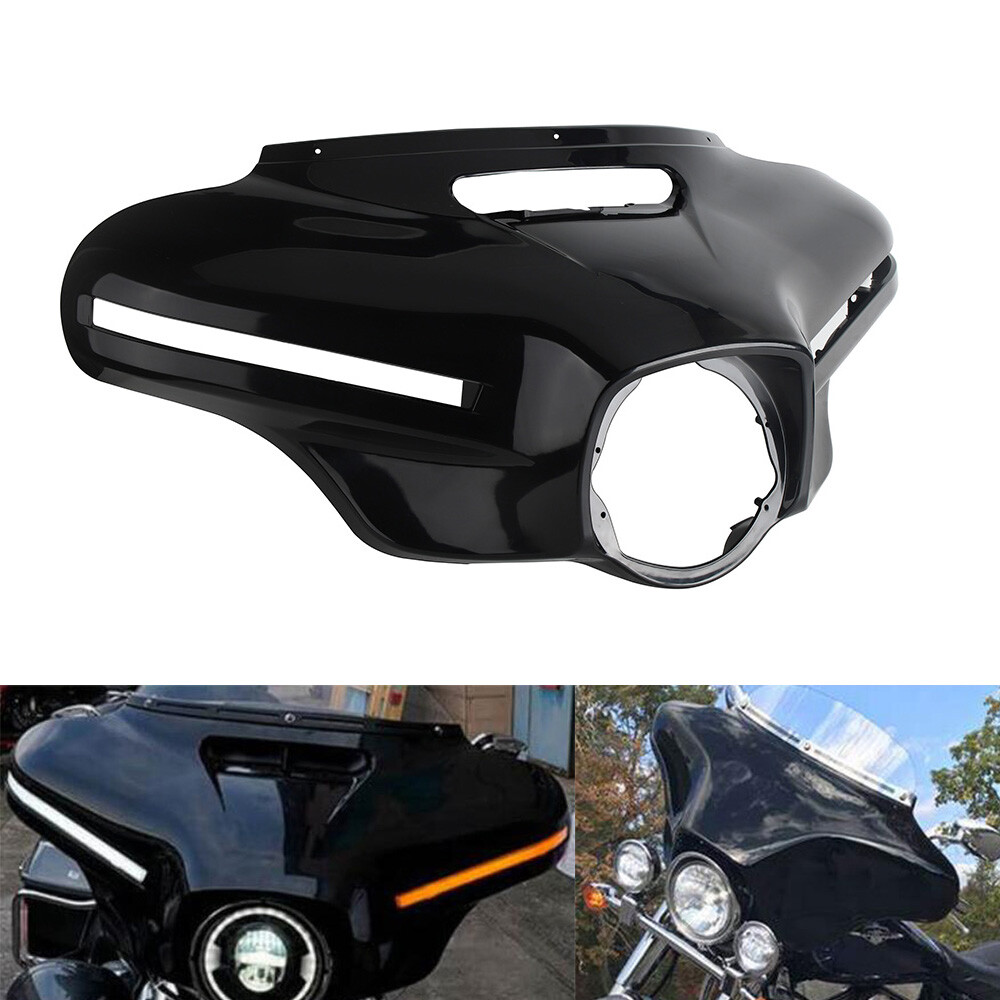 Batwing Upper Fairing W/LED Turn Light For Harley Electra Tri Street Glide 14-24