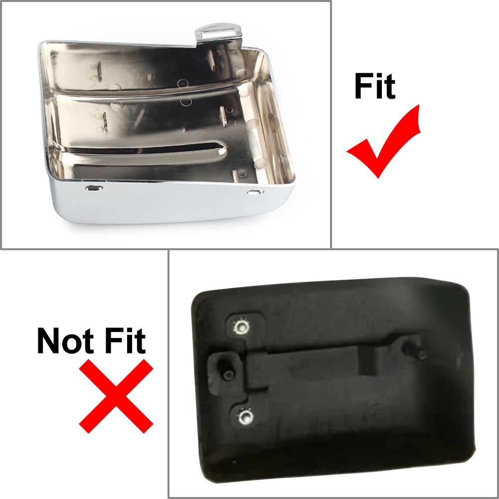 Battery Side Covers For Harley Dyna Fat Street Bob Super Glide 06-17 Gloss Black
