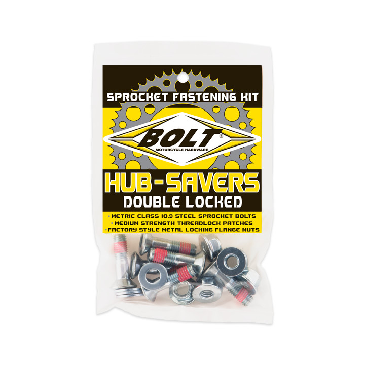 Bolt 2008-HS.S Sprocket Fasteners Silver 6/Pk