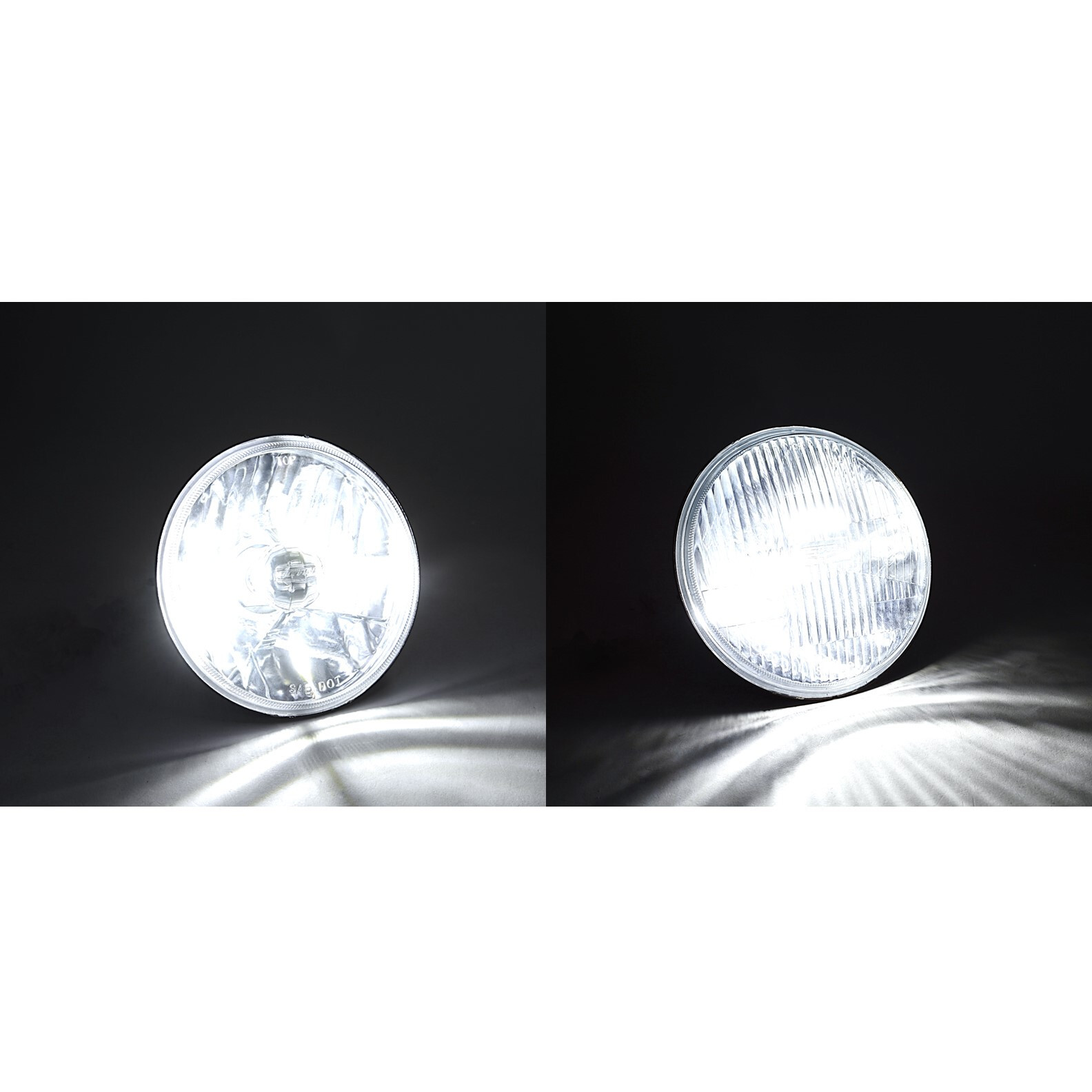 6V 6500k SMD 360° LED White Motorcycle 5.75″ H4 Headlight Hi/Low Light Bulb Each
