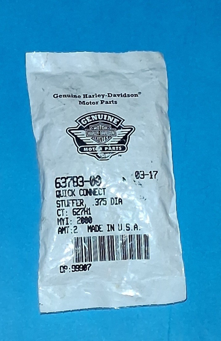 HARLEY DAVIDSON OEM 63783-00 QUICK CONNECT STUFFER, OIL LINE RETAINER, 0.375…