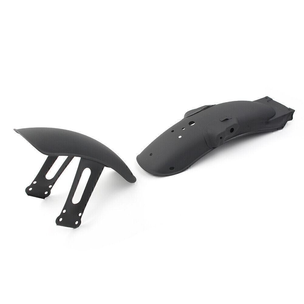 Black Metal Front+Rear Fender Mudguard Cover For Cafe Racer Retro CG125