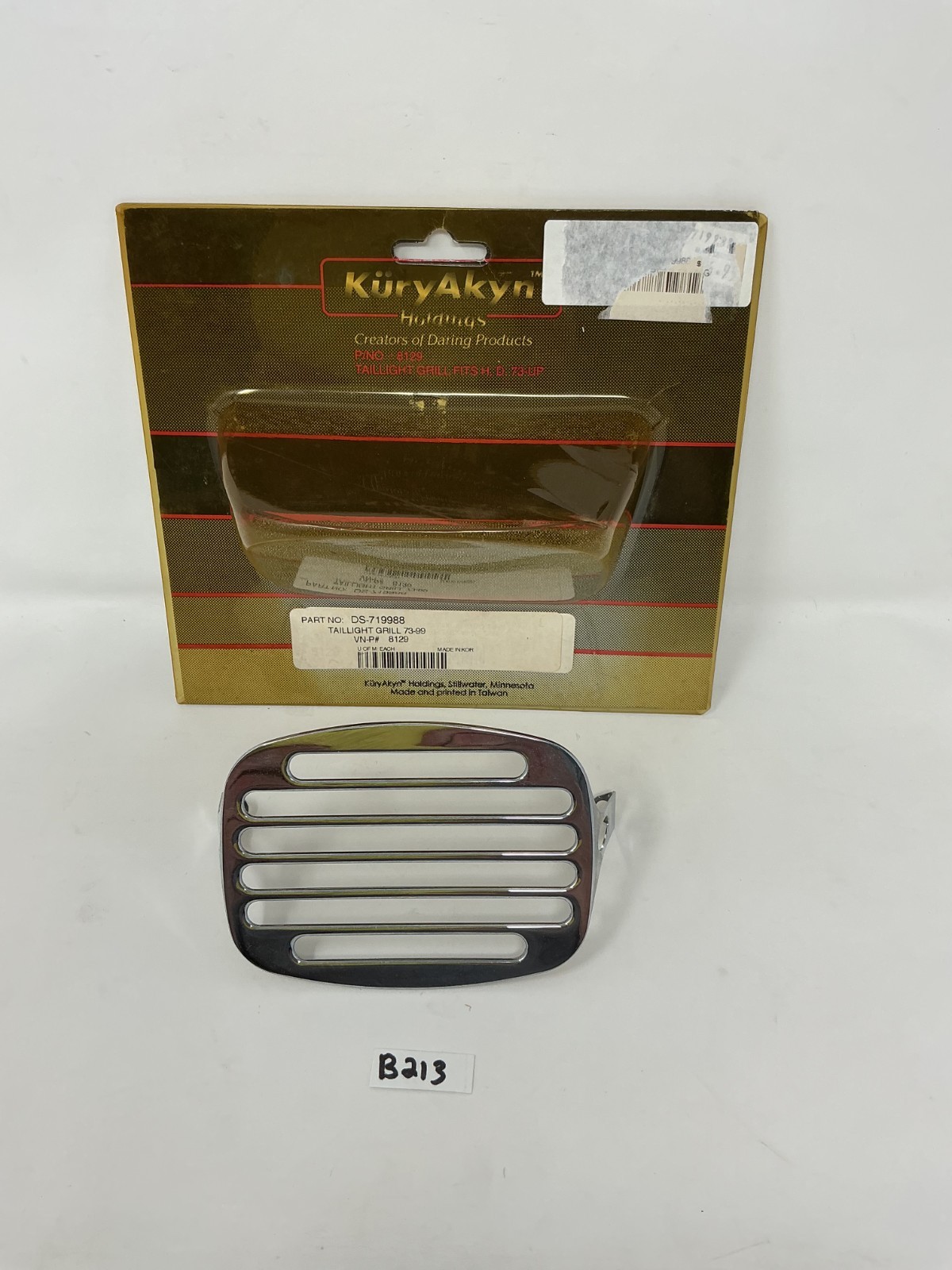 Kuryakyn Chrome Taillight Grill for Harley Davidson (see description)