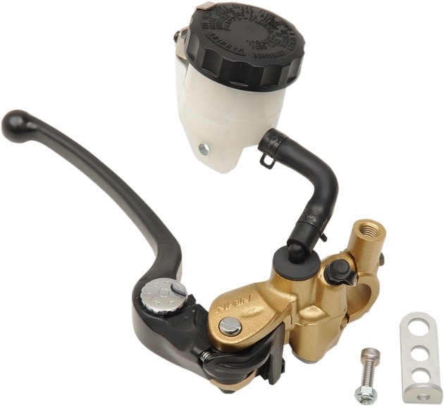Nissin Radial Front Brake Master Cylinder Kit 19mm Bore w/Gold Body/Black Lever