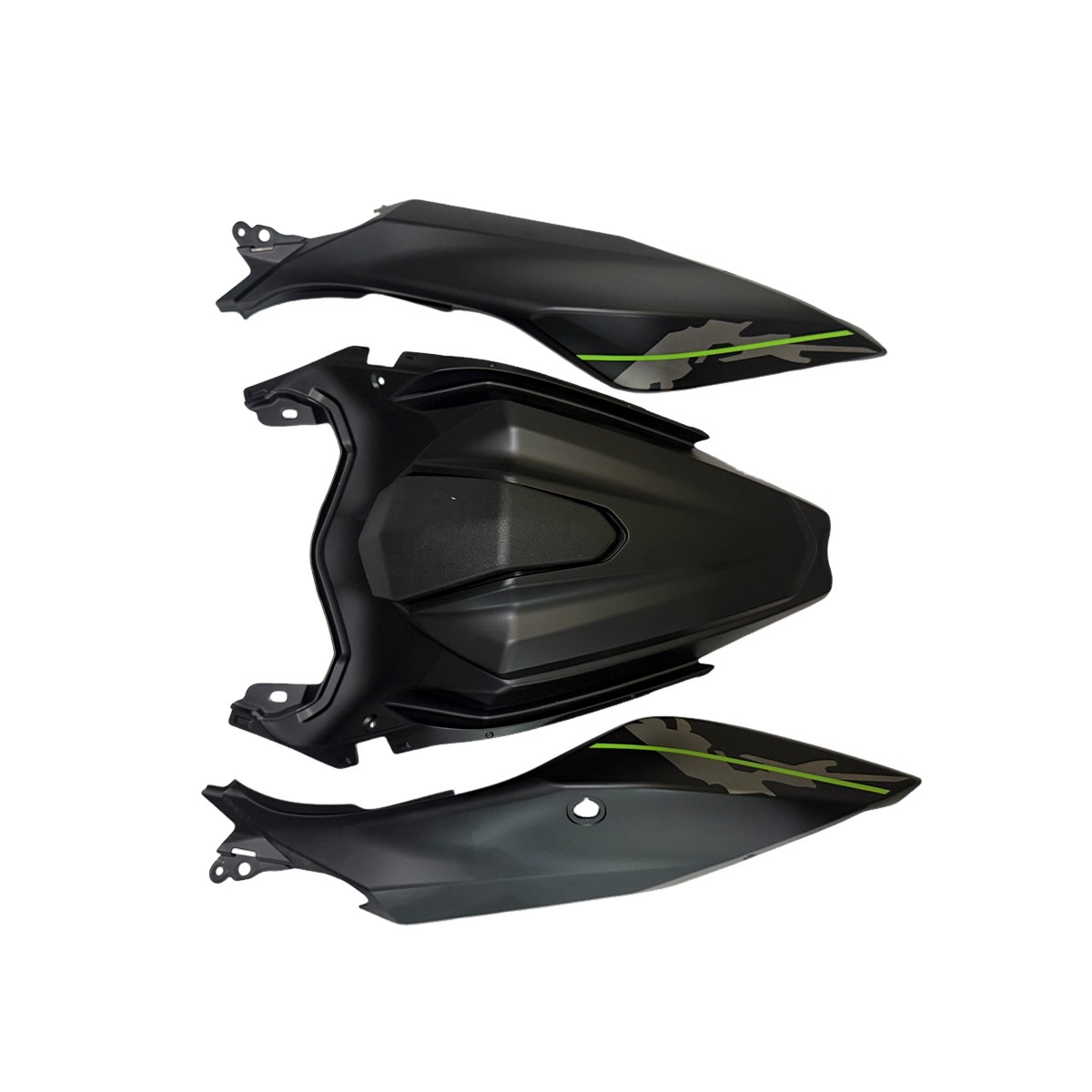 Bodywork Fairings For Kawasaki Ninja 400 2018-2023 ABS Fairing Kit Iron Gray Bla