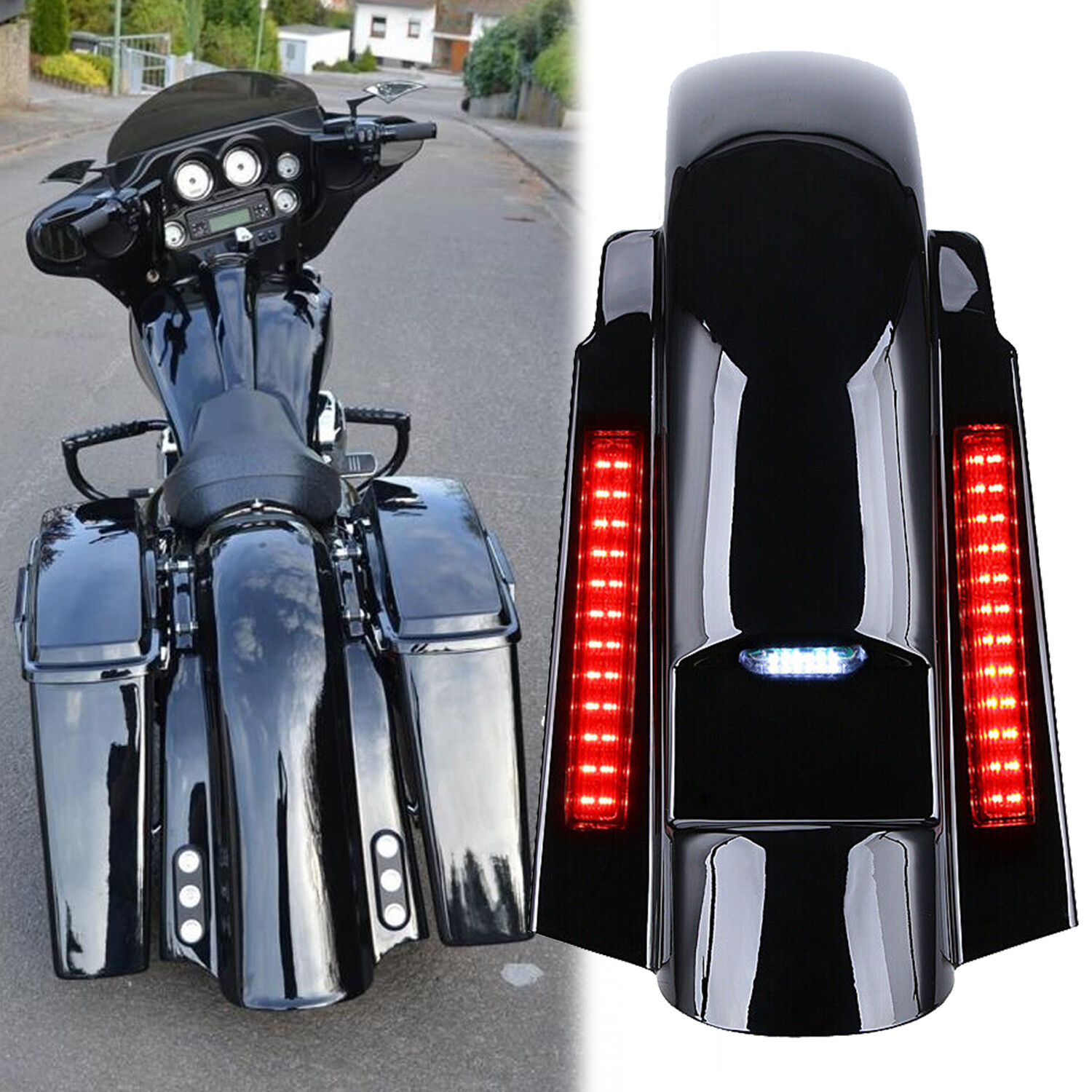 1993-2008 4″ Stretched Extended Rear Fender For Harley Electra Glide Road King