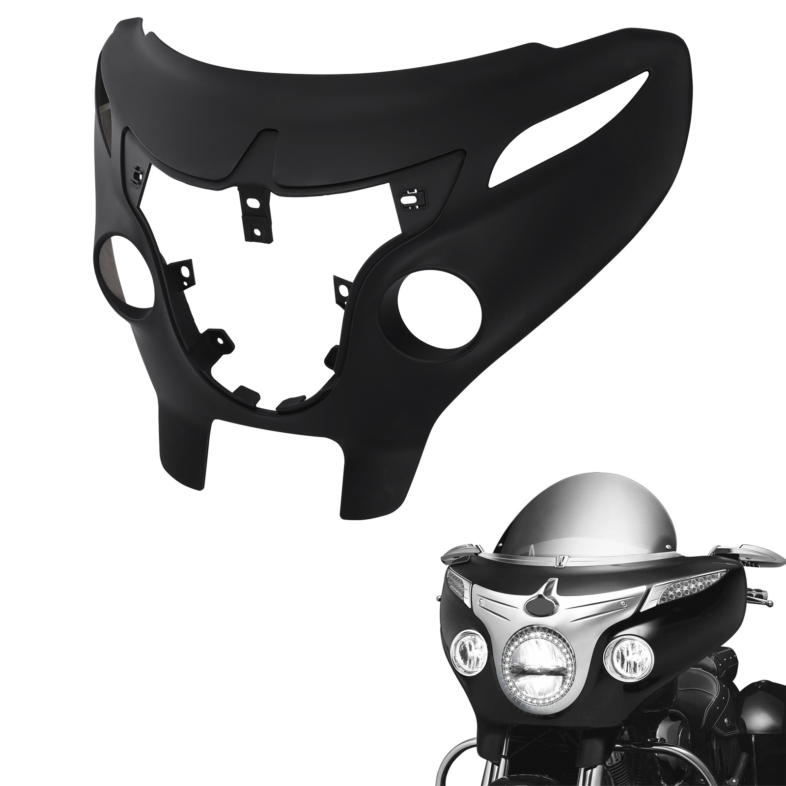 Matt Black Outer Shell Fairings For Indian Chieftain Dark Horse 16- 18 Limited