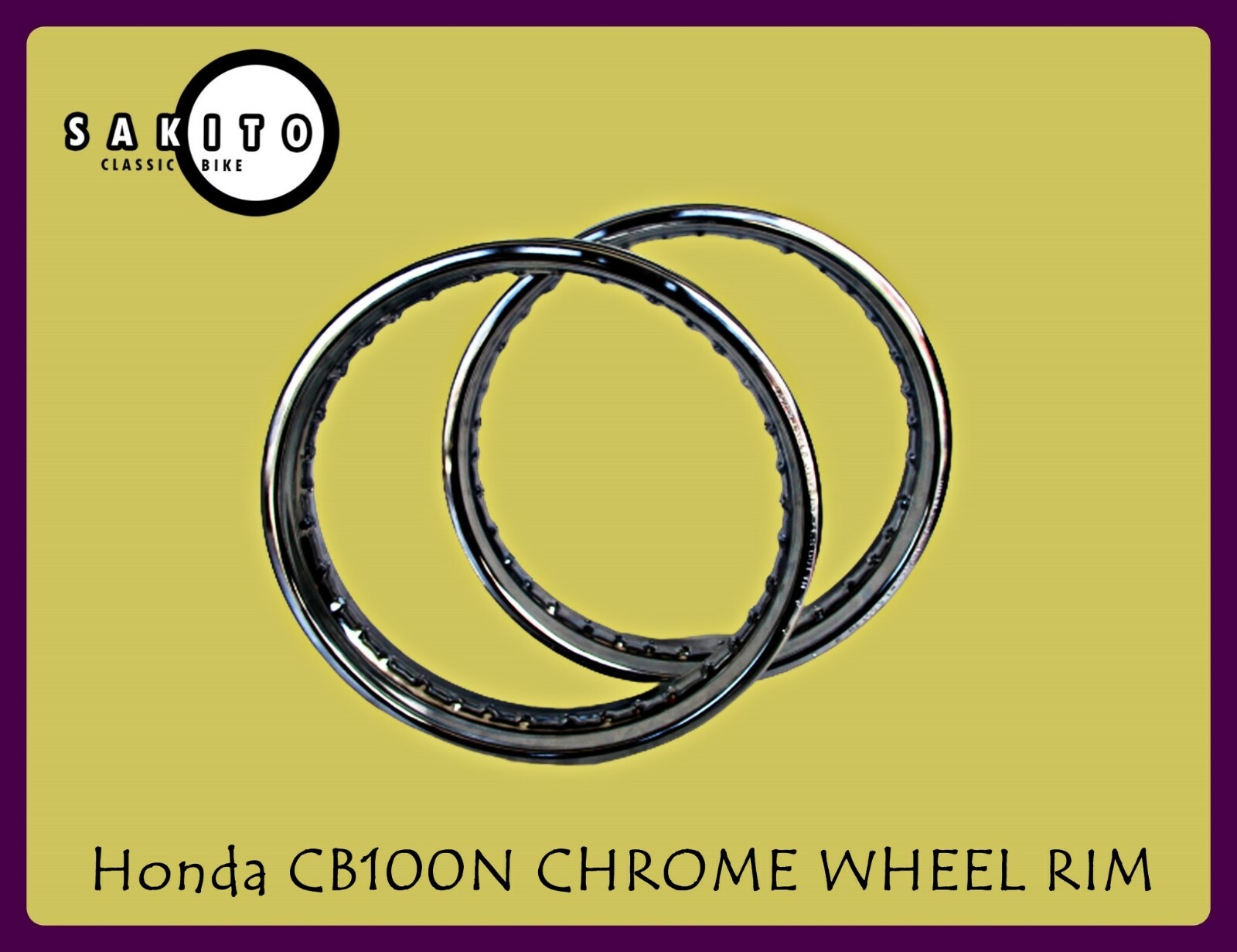 Fit Honda CB00N Front 18″ & Rear18″ Steel Wheel Rim Set [sa2343]