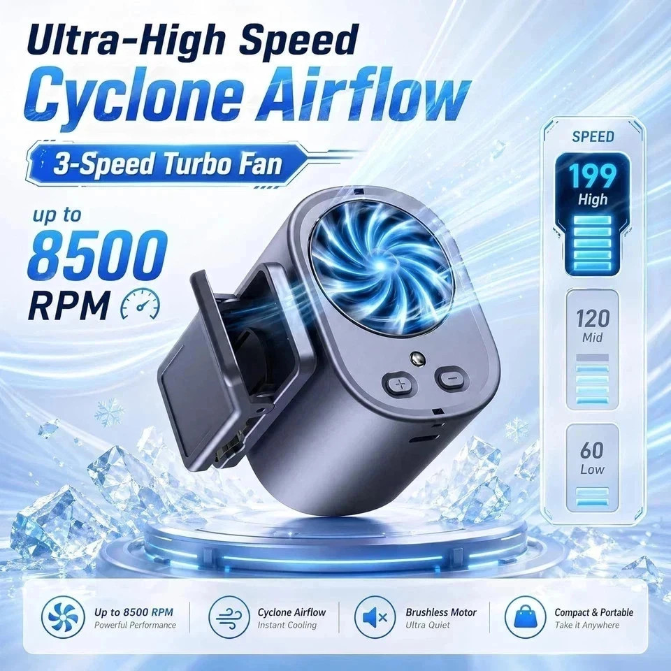 Clip On Air Conditioner for Car, 2026 Portable Car Air Conditioner 360° Rotation