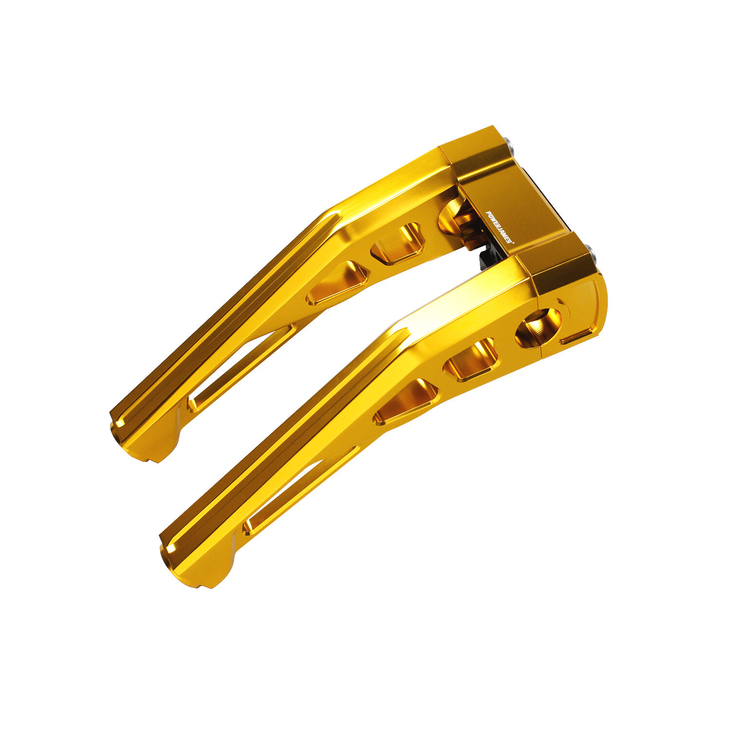 Gold 8.5″ Pullback 1.0″ Handlebar Risers Kit for Harley 22-24 Low Rider ST FXBBS