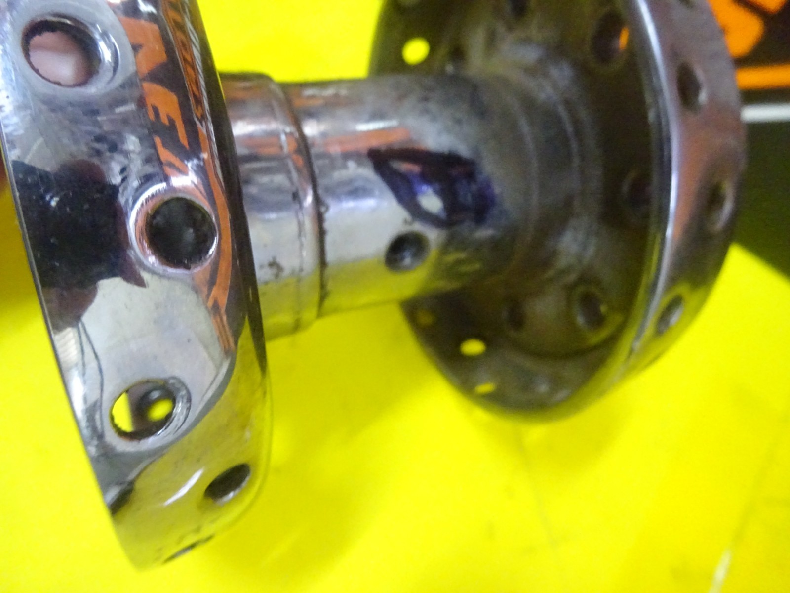 HARLEY IRONHEAD SPORTSTER’S CHOICE OF USED CHROME BARE REAR HUB