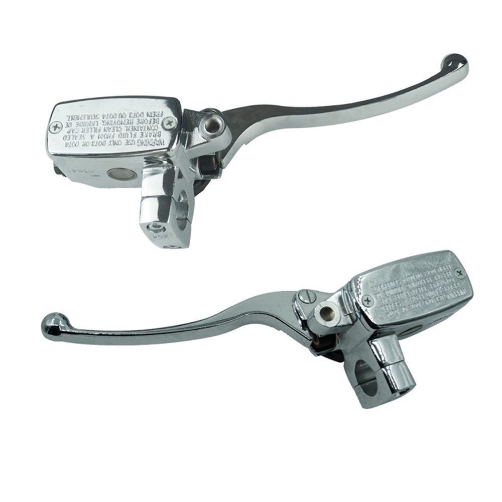 1″ 25mm Motorcycle Left and Right Brake Clutch Master Cylinder Reservoir Levers