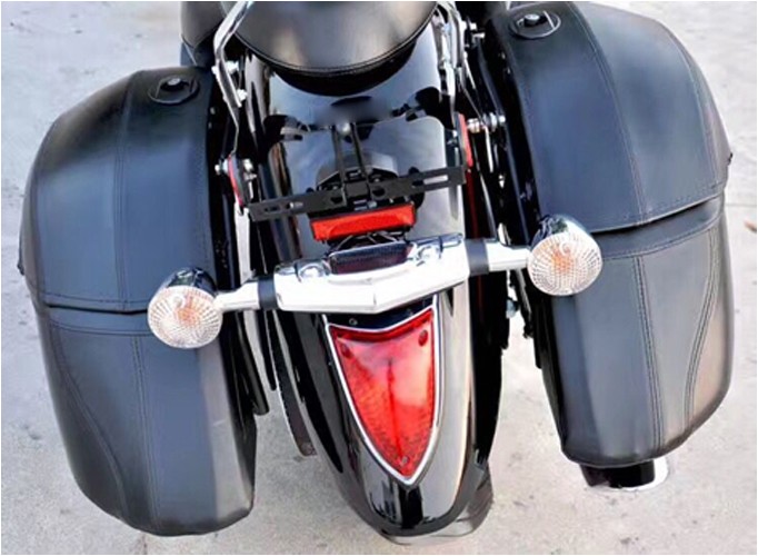 Hard Bags Saddlebags & Heavy Duty Mounting Kit For Yamaha Kawasaki Honda Classic