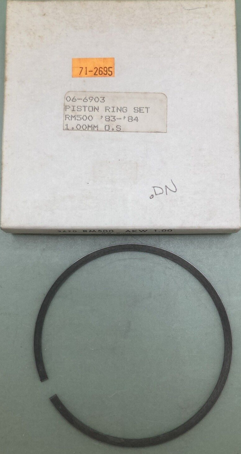 NEW REPLACES SUZUKI 06-6903 PISTON RING 1.00MM OS FITS ’83-’84 RM500